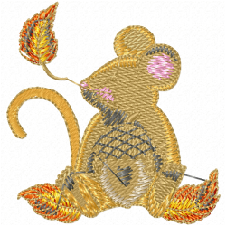 Mice Embroidery Design 7